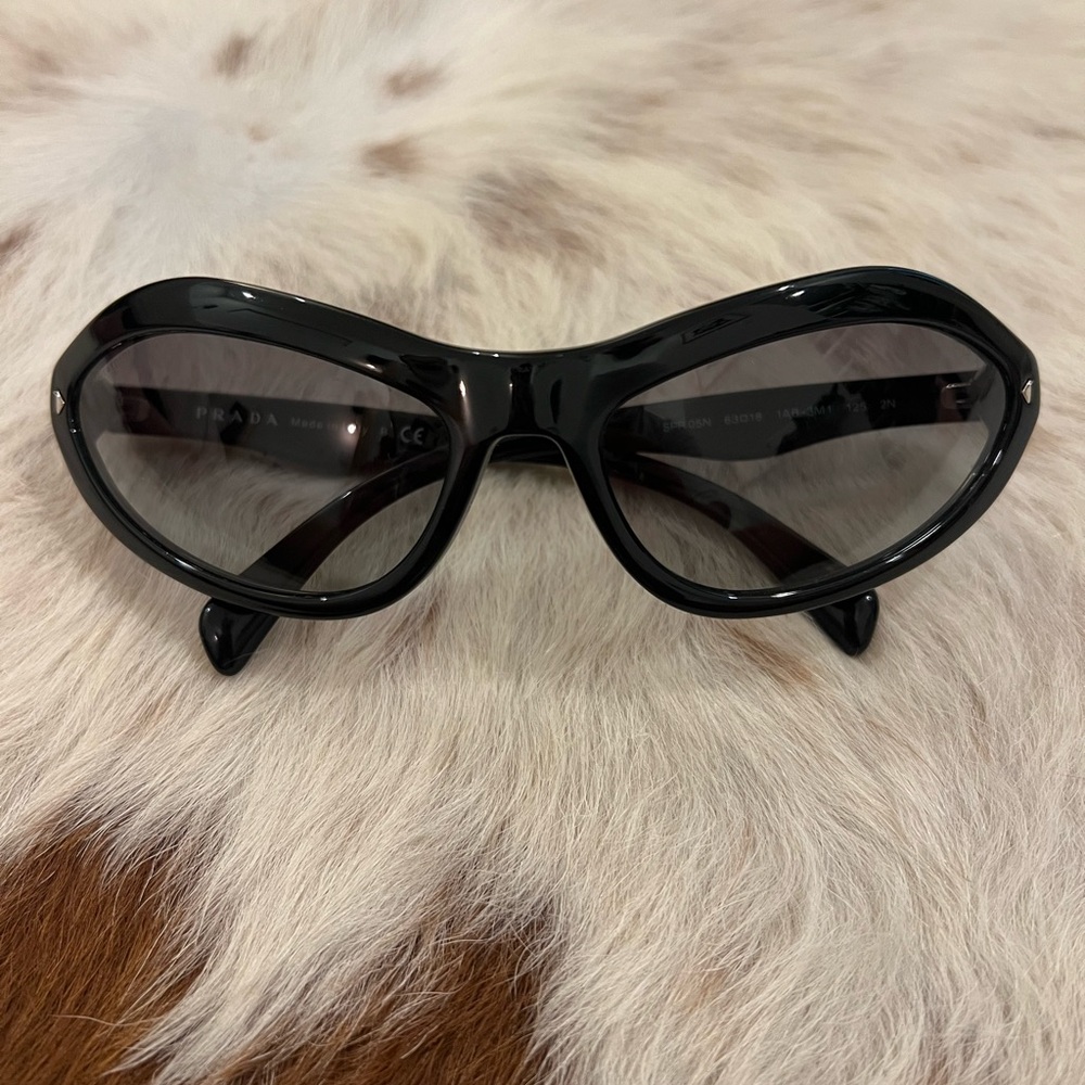 Prada SPR 05N Unisex Swing Sunglasses - Black